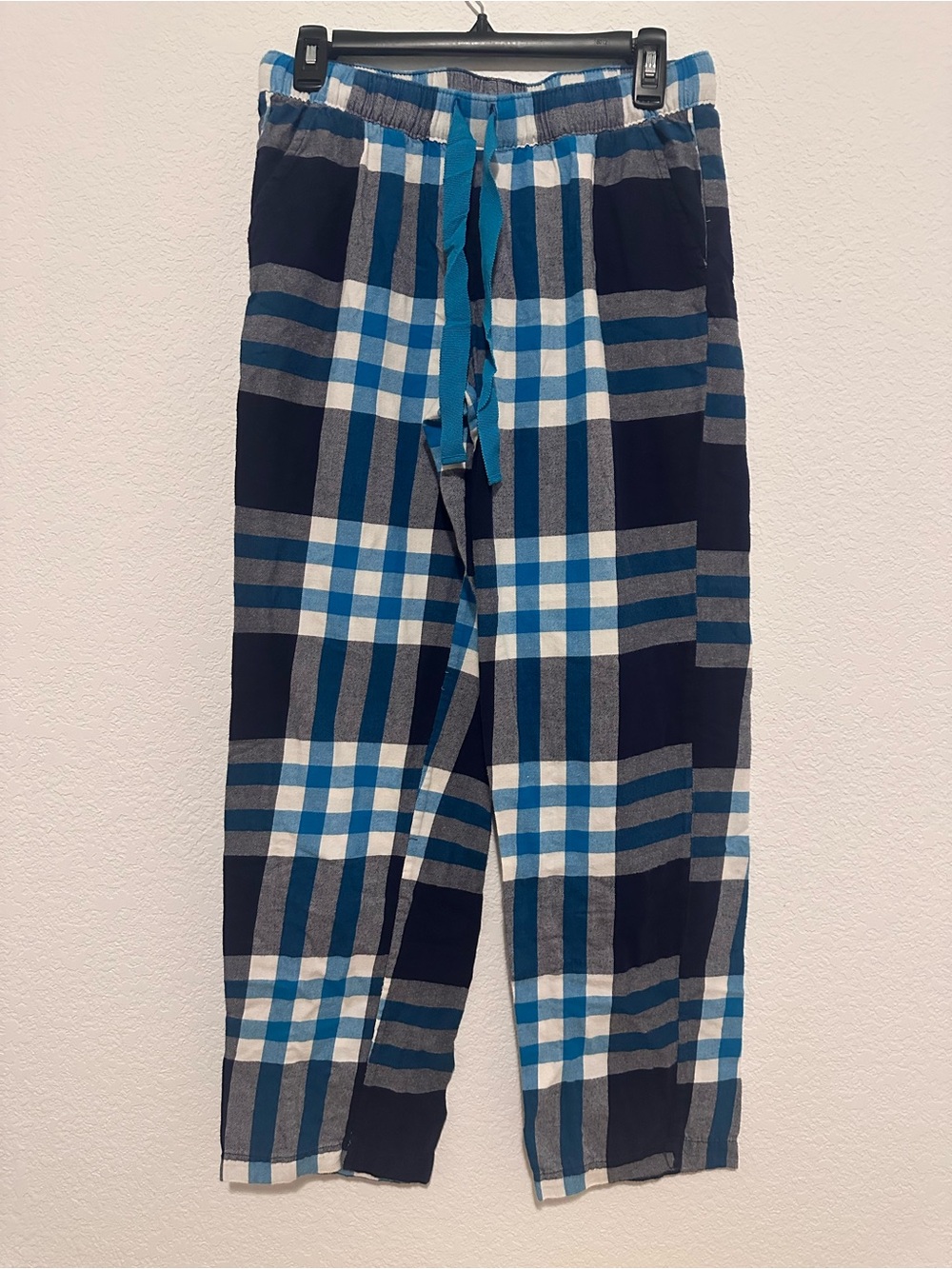 aerie Navy, Blue & White Plaid Lounge Pants